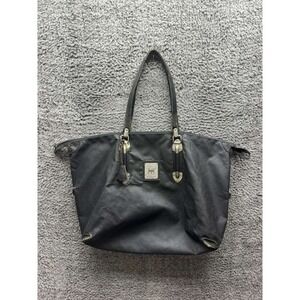 Vintage 80's Bold Everywhere Piero Guide Womens Leather Tote Bag Black 23" x 18"